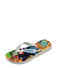 HAVAIANAS TOP MARVEL 2 Tongs BLANC / BLANC / BLEU - Chaussures de b&eacute;b&eacute; - 3