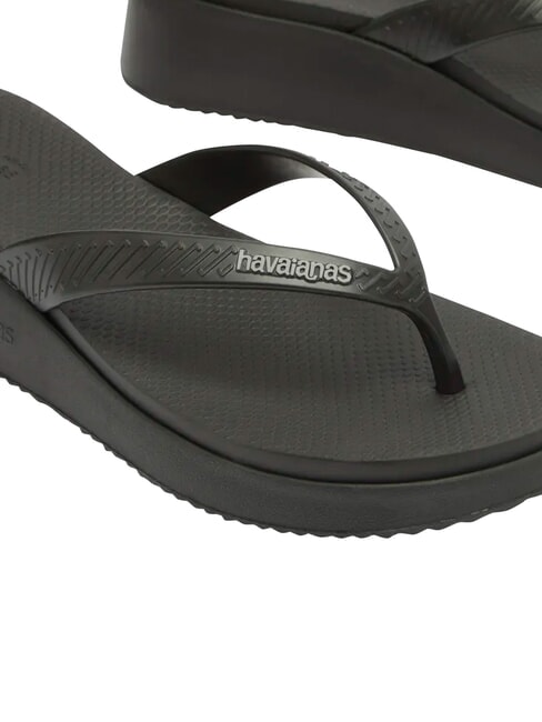 HIGH PLATFORM Tongs NOIR - Chaussures Femme