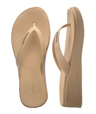 HAVAIANAS HIGH PLATFORM Tongs d'or - Chaussures Femme - 6