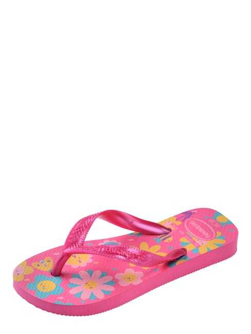 FLORES Tongs flux rose/gomme rose - Chaussures de b&eacute;b&eacute;