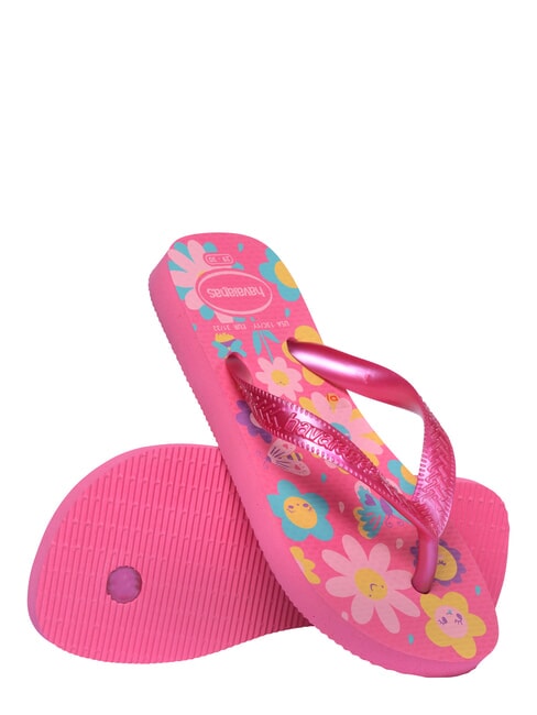 FLORES Tongs flux rose/gomme rose - Chaussures de b&eacute;b&eacute;