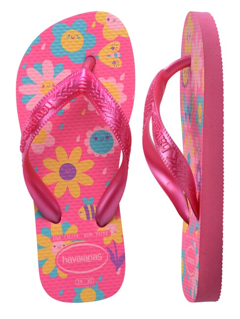 FLORES Tongs flux rose/gomme rose - Chaussures de b&eacute;b&eacute;