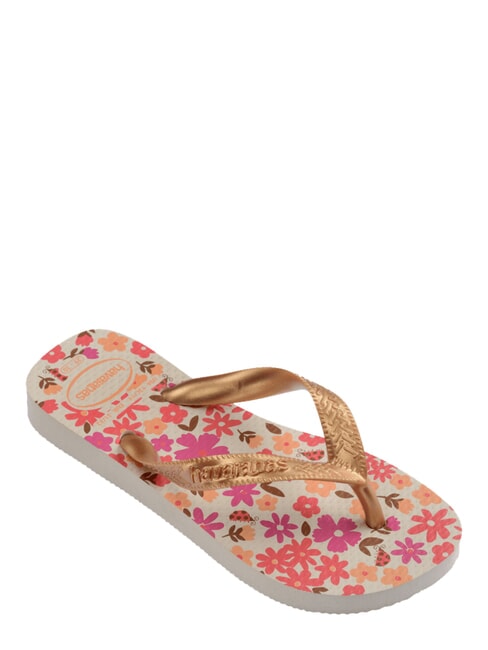 FLORES Tongs beige/dor&eacute; - Chaussures de b&eacute;b&eacute;