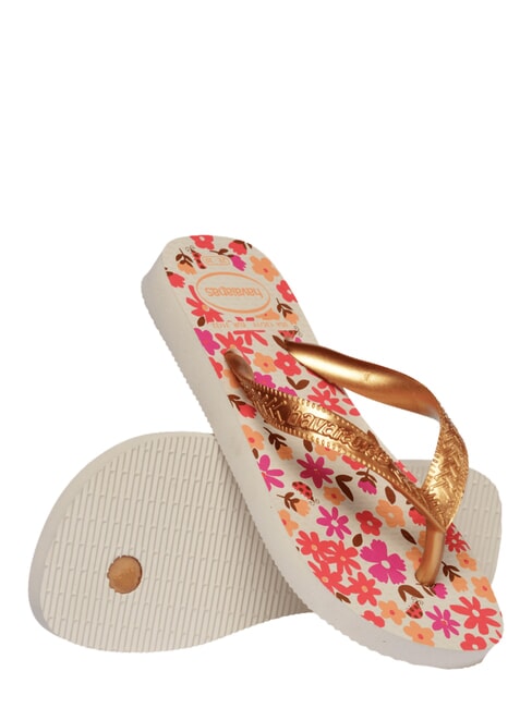 FLORES Tongs beige/dor&eacute; - Chaussures de b&eacute;b&eacute;
