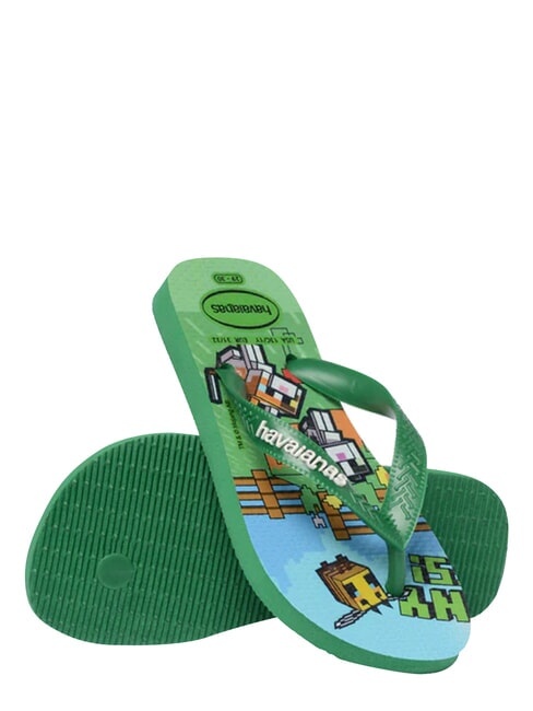 MINECRAFT Tongs vert 4 - Chaussures de b&eacute;b&eacute;