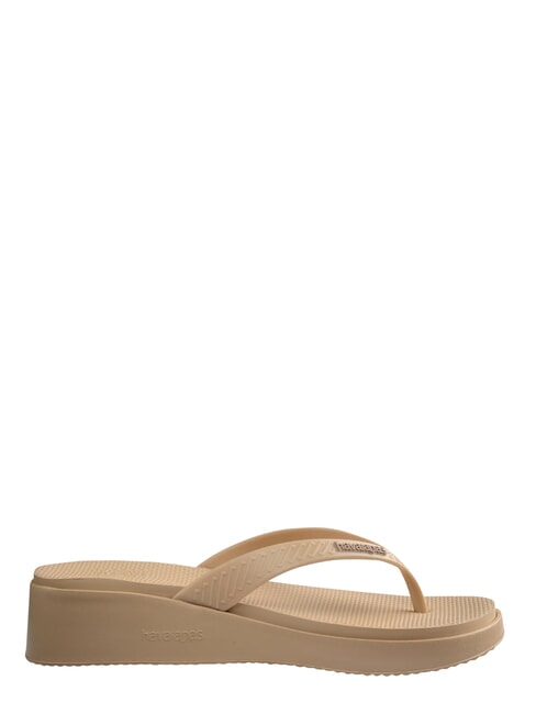 HIGH PLATFORM Tongs d'or - Chaussures Femme