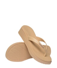 HAVAIANAS HIGH PLATFORM Tongs d'or - Chaussures Femme - 5