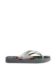 HAVAIANAS MINECRAFT Tongs gris acier/blanc - Chaussures de b&eacute;b&eacute; - 2