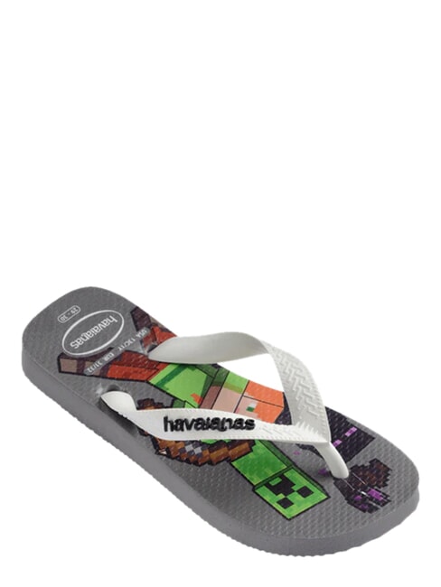MINECRAFT Tongs gris acier/blanc - Chaussures de b&eacute;b&eacute;