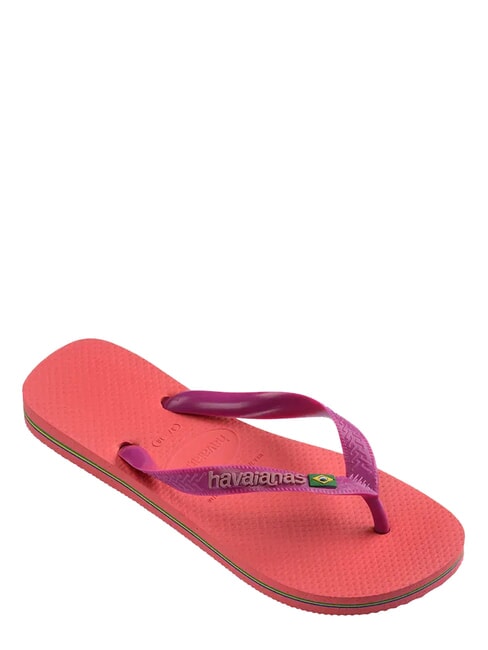 BRASIL LOGO Les tongs pour hommes corail/rose - Chaussures unisexe
