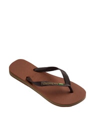 HAVAIANAS BRASIL LOGO Les tongs pour hommes rouille/brun fonc&eacute; - Chaussures unisexe - 3