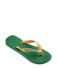 HAVAIANAS BRASIL LOGO Les tongs pour hommes vert/jaune - Chaussures unisexe - 3
