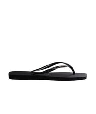 HAVAIANAS SQUARE LOGO Tongs noir/argent - Chaussures Femme - 2