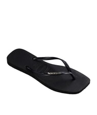 HAVAIANAS SQUARE LOGO Tongs noir/argent - Chaussures Femme - 3
