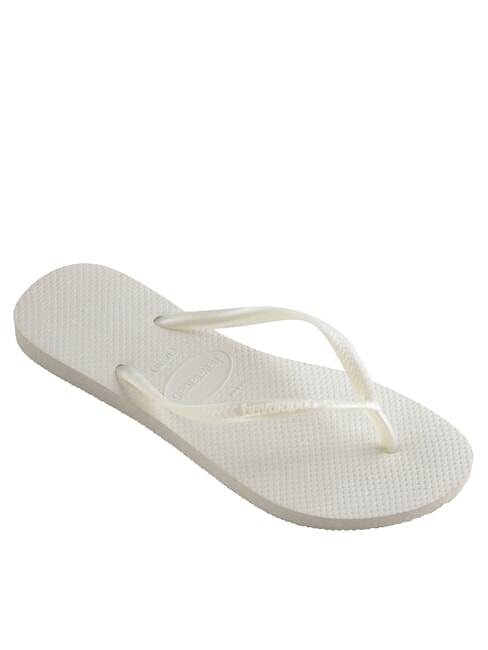 Tongs HAVAINAS SLIM blanc - Chaussures Femme