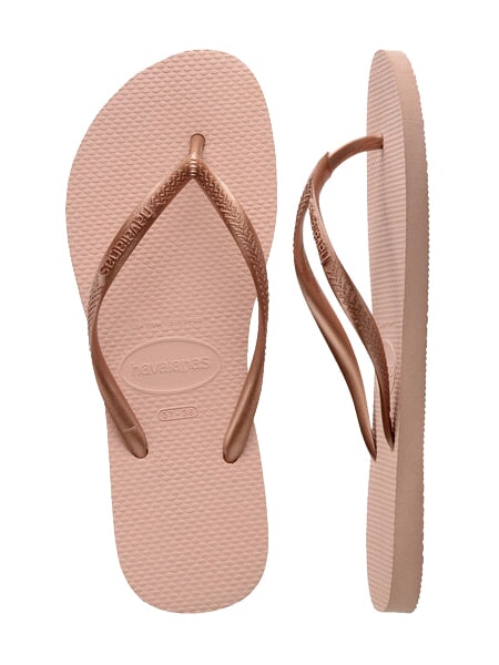 Tongs HAVAINAS SLIM ballet rose - Chaussures Femme