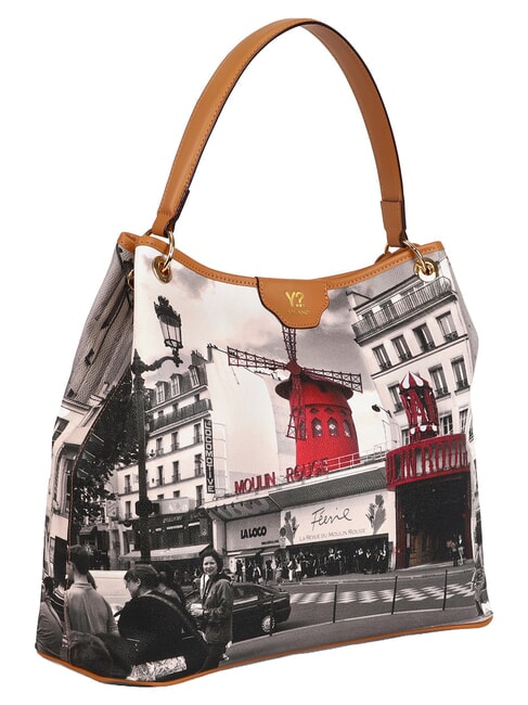 ELEGANCE Sac bandouli&egrave;re XL fonc&eacute; - Sacs pour Femme