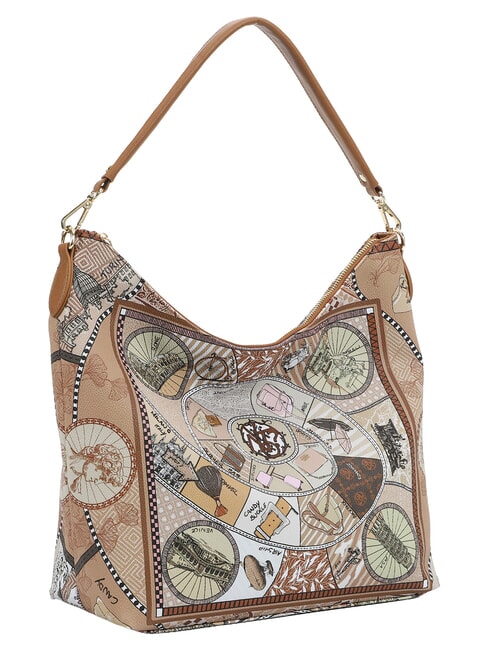 FASHIONOPOLY sac bandouli&egrave;re sable - Sacs pour Femme