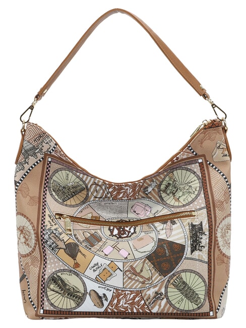 FASHIONOPOLY sac bandouli&egrave;re sable - Sacs pour Femme