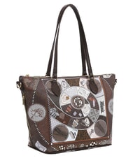 YNOT FASHIONOPOLY Sac &agrave; provisions chocolat - Sacs pour Femme - 2