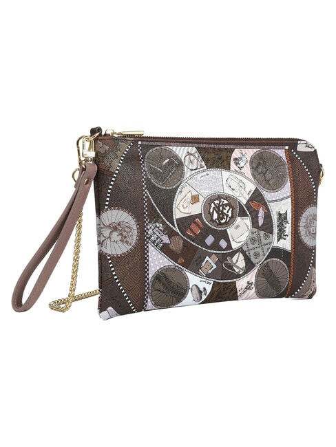 FASHIONOPOLY Pochette avec bandouli&egrave;re chocolat - Sacs pour Femme