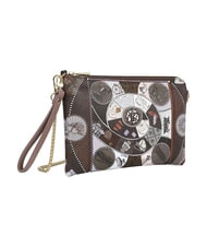 YNOT FASHIONOPOLY Pochette avec bandouli&egrave;re chocolat - Sacs pour Femme - 2