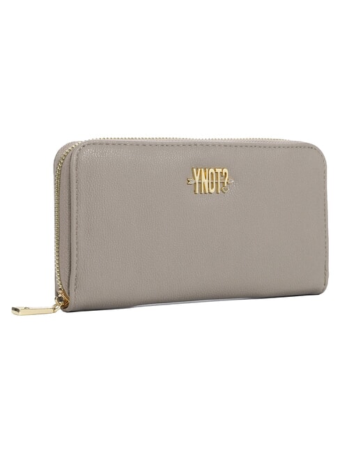 LOVERS Grand portefeuille zipp&eacute; taupe - Portefeuilles Femme