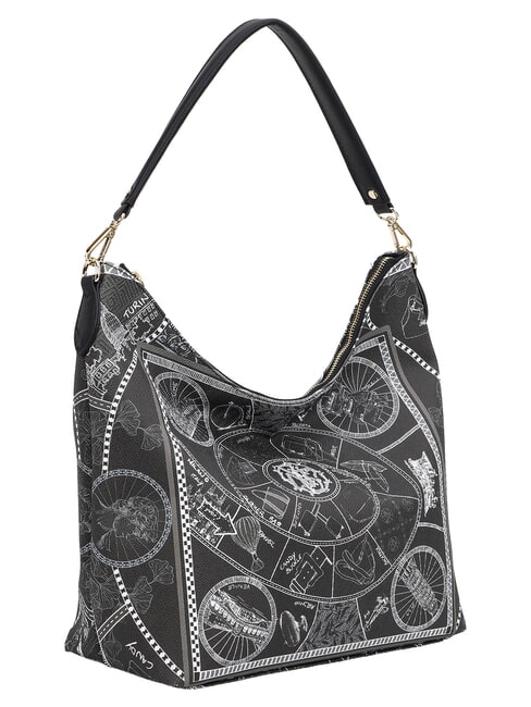 FASHIONOPOLY sac bandouli&egrave;re NOIR - Sacs pour Femme