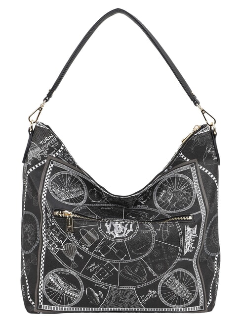 FASHIONOPOLY sac bandouli&egrave;re NOIR - Sacs pour Femme