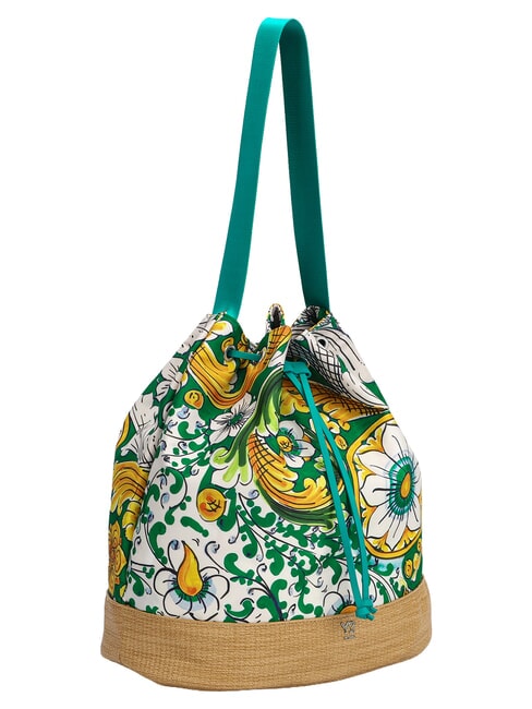 ORTIGIA sac seau &eacute;meraude - Sacs pour Femme