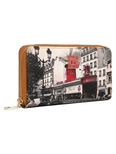 ELEGANCE Portefeuille zipp&eacute; fonc&eacute; - Portefeuilles Femme