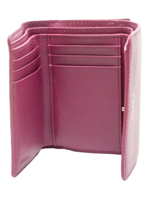 GARDENIA portefeuille en cuir framboise - Portefeuilles Femme