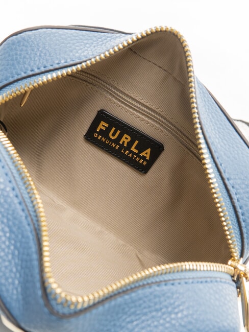 GARDENIA Sacoche pour appareil photo en cuir imprim&eacute; Keria denim et tons glac&eacute;s - Sacs pour Femme