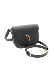 FURLA GARDENIA Mini sac bandouli&egrave;re en cuir Noir - Sacs pour Femme - 2