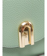 FURLA GARDENIA Mini sac bandouli&egrave;re en cuir verts min&eacute;raux - Sacs pour Femme - 4