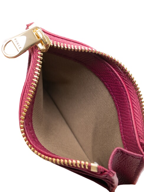 GARDENIA Porte-cartes plat en cuir framboise - Portefeuilles Femme