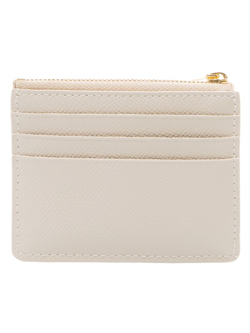 GARDENIA Porte-cartes plat en cuir perle - Portefeuilles Femme