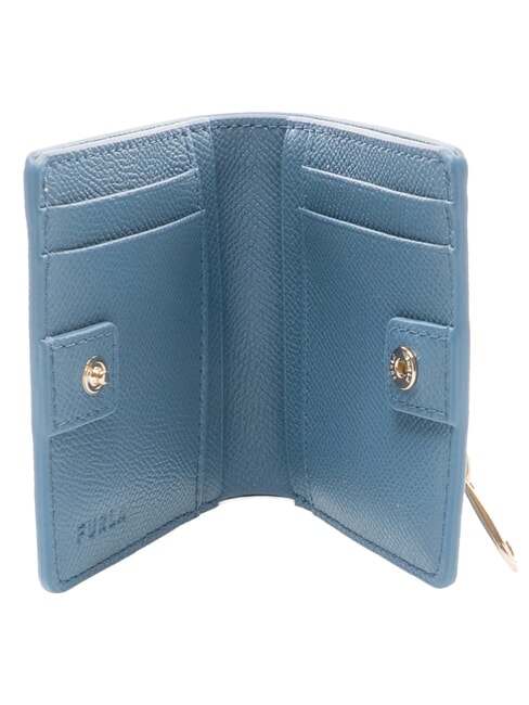 GARDENIA Portefeuille vertical en cuir denim - Portefeuilles Femme