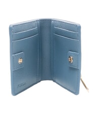 FURLA GARDENIA Portefeuille vertical en cuir denim - Portefeuilles Femme - 2