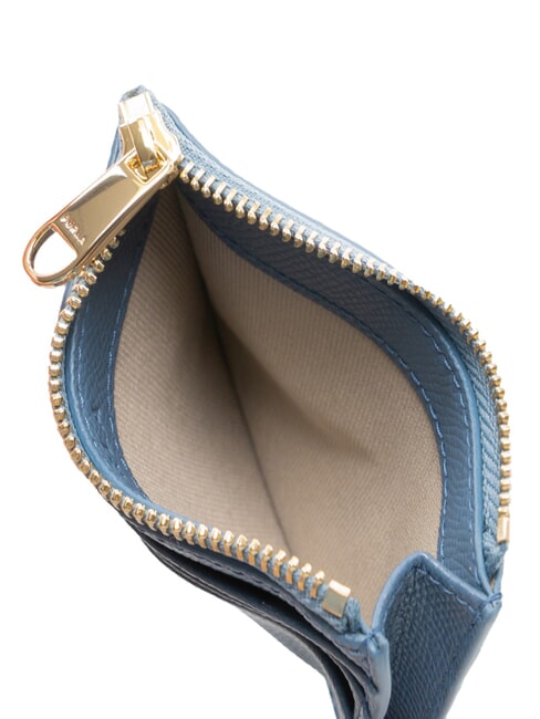 GARDENIA Porte-cartes plat en cuir denim - Portefeuilles Femme
