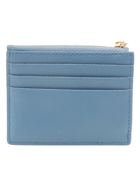 GARDENIA Porte-cartes plat en cuir denim - Portefeuilles Femme