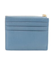 FURLA GARDENIA Porte-cartes plat en cuir denim - Portefeuilles Femme - 3