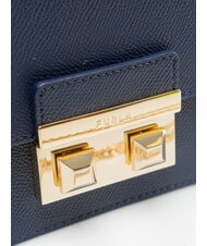FURLA BELLA  Mini sac bandouli&egrave;re, en cuir bleu encre - Sacs pour Femme - 3