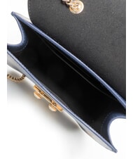 FURLA BELLA  Mini sac bandouli&egrave;re, en cuir bleu encre - Sacs pour Femme - 5