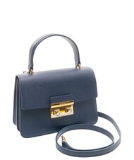 FURLA BELLA Petit sac en cuir St Andromeda bleu encre - Sacs pour Femme - 3