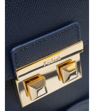 FURLA BELLA Petit sac en cuir St Andromeda bleu encre - Sacs pour Femme - 5