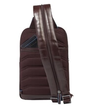 PIQUADRO BLUE SQUARE Portabilit&eacute; du sac &agrave; dos sur une &eacute;paule ACAJOU - Sacs &agrave; dos pour ordinateur portable - 3