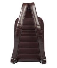 PIQUADRO BLUE SQUARE Portabilit&eacute; du sac &agrave; dos sur une &eacute;paule ACAJOU - Sacs &agrave; dos pour ordinateur portable - 4
