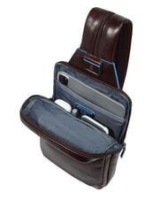 PIQUADRO BLUE SQUARE Portabilit&eacute; du sac &agrave; dos sur une &eacute;paule ACAJOU - Sacs &agrave; dos pour ordinateur portable - 5