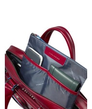 PIQUADRO Dossier Ligne BLUE SQUARE, support PC 14 " ROUGE - Porte Documents Travail - 5